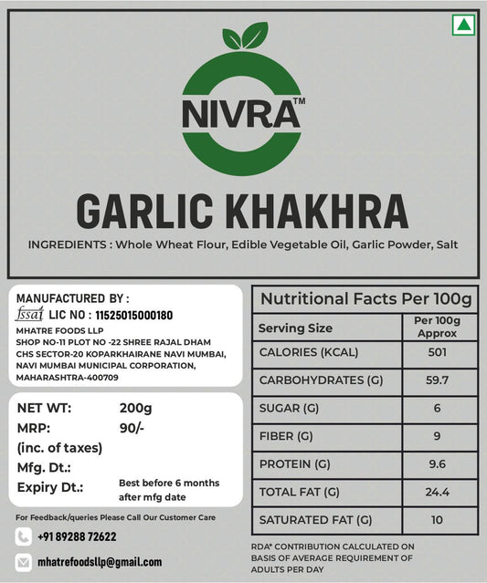 Garlic Khakhra